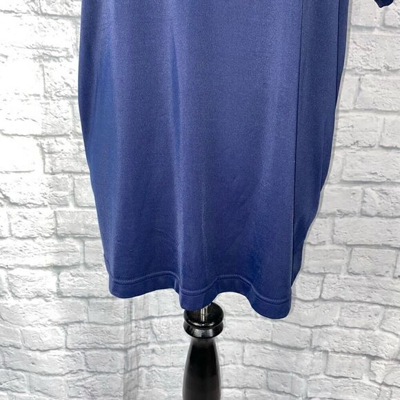 Croft & Barrow Women XL short sleeve Crewneck stretchy top Navy Blue - Picture 2 of 8